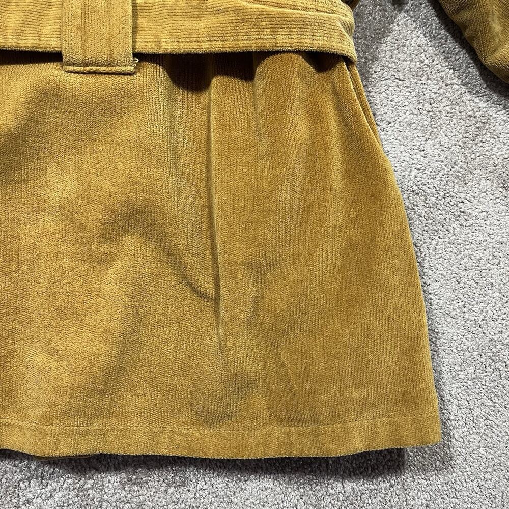 Vintage Northwest Corduroy Sherpa Lined Belted Jacket Womens Large - Picture 9 of 16